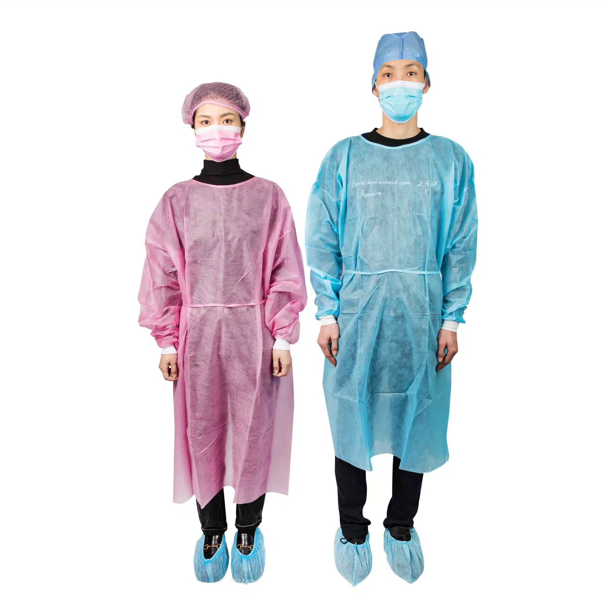 Disposable PP nonwoven isolation gown - Imagem 4