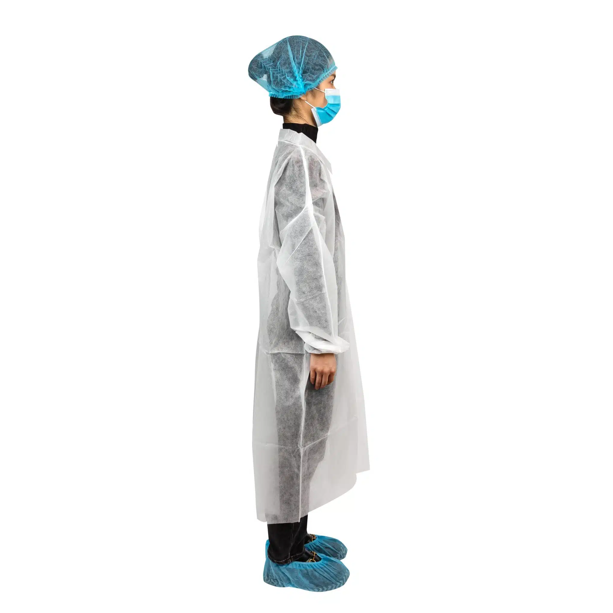 Disposable PP non woven lab coat - Image 2