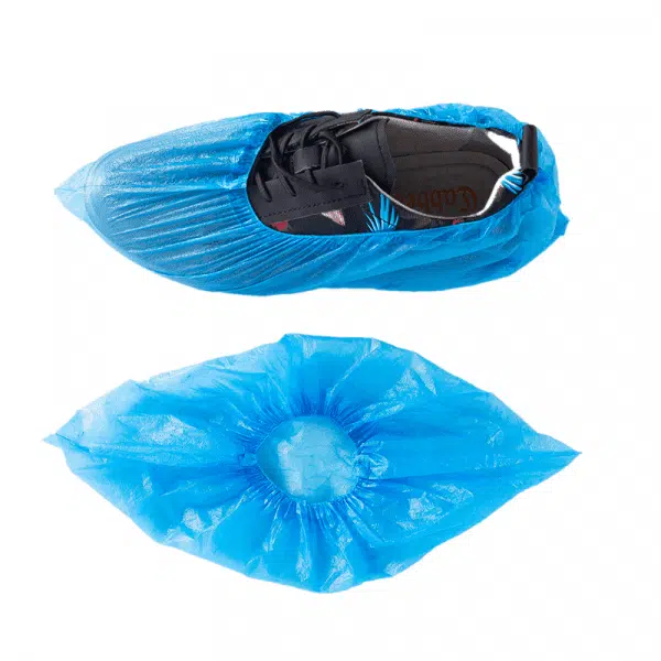 Disposable waterproof plastic shoe cover