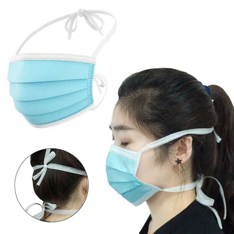Non woven surgical mask with tie on - Image 4