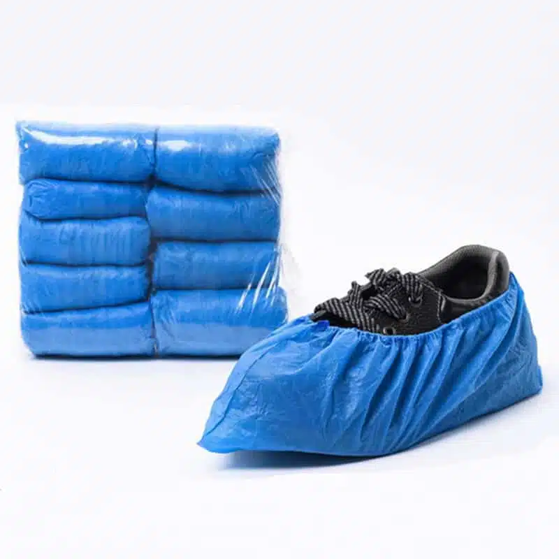 Disposable waterproof plastic shoe cover - Imagem 4