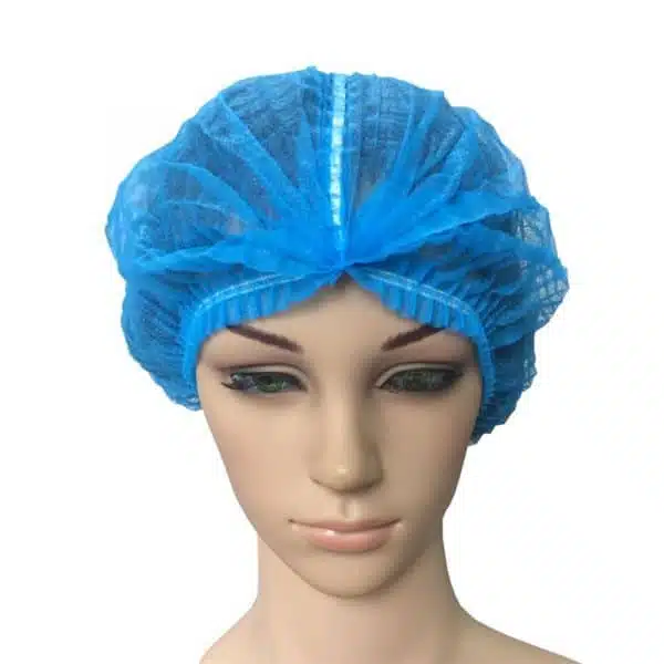 Disposable non woven detectable clip cap with metal strip - Image 4