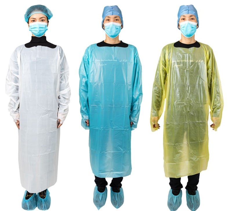 Nobles Universal Size Blue Disposable Isolation Gowns - Latex-Free Gown is  Fluid Resistant with Knitted Cuffs - Medical & PPE Gowns - Ideal Safety  Protection for Women & Men (Case of 50) - Amazon.com