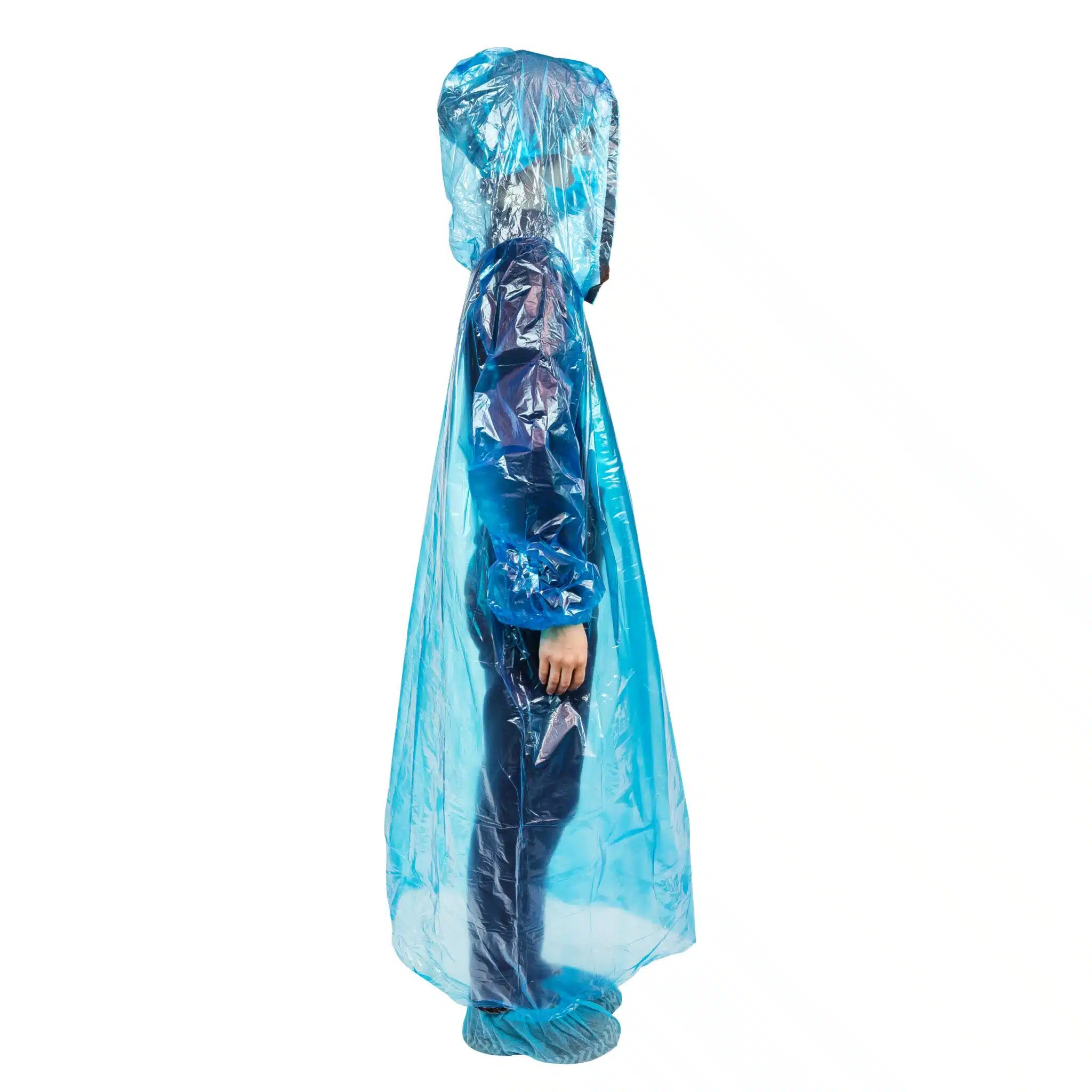 Disposable waterproof plastic rain coat - Imagem 2