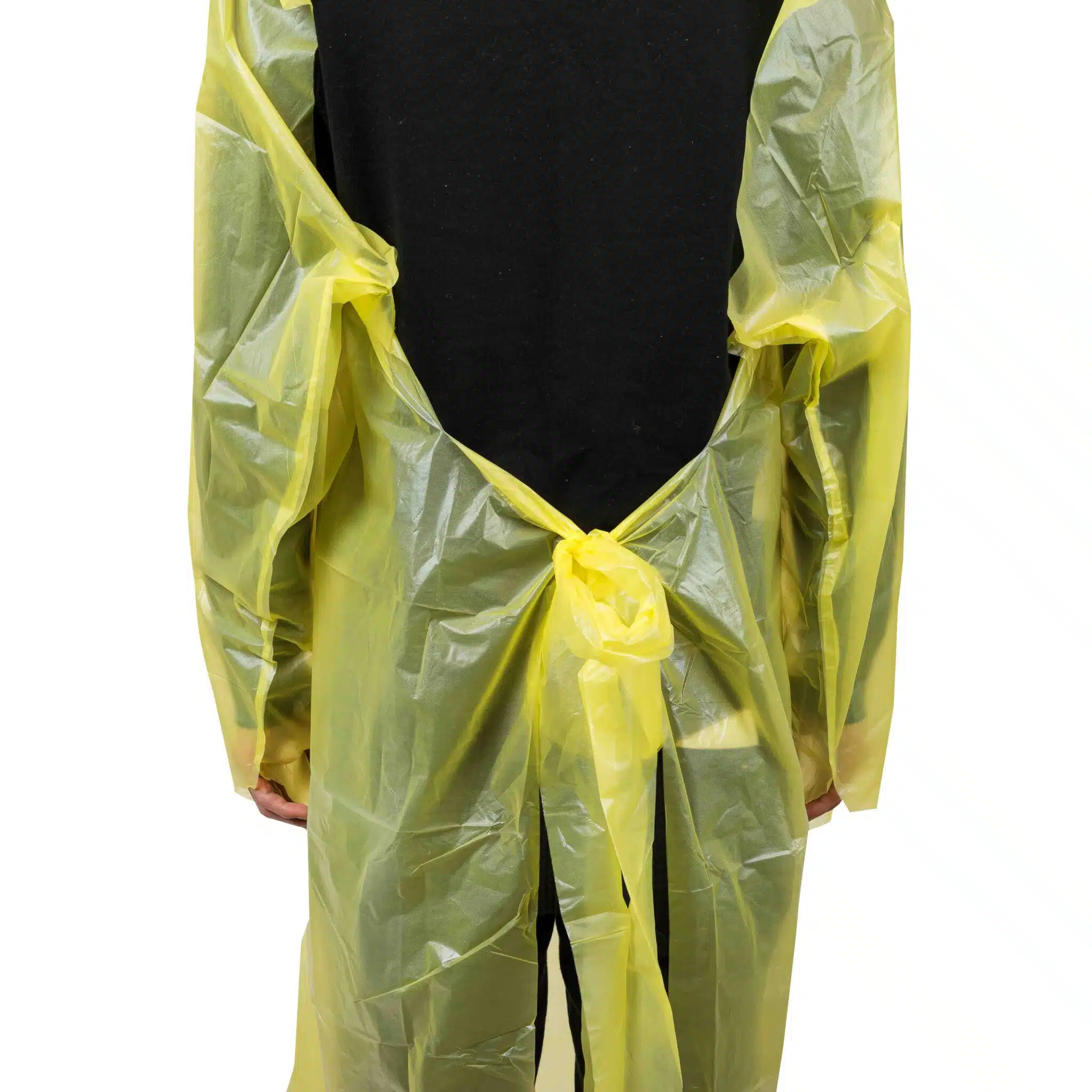 Disposable plastic CPE gown with thumb loops - 이미지 5