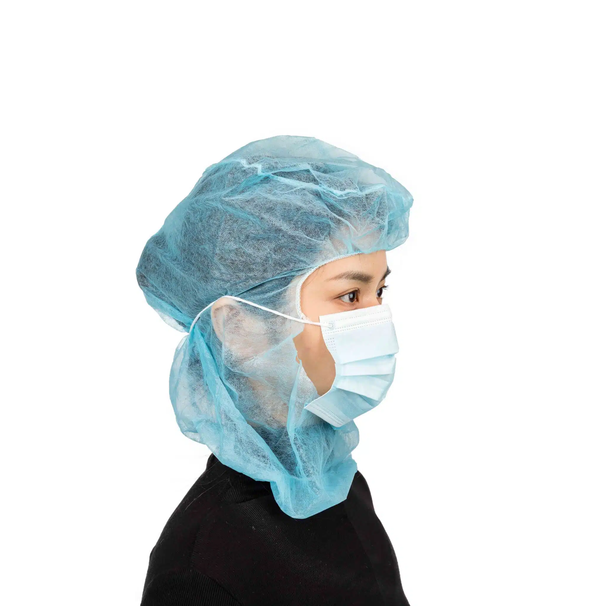 Disposable non woven astronaut cap with face mask - Imagen 2