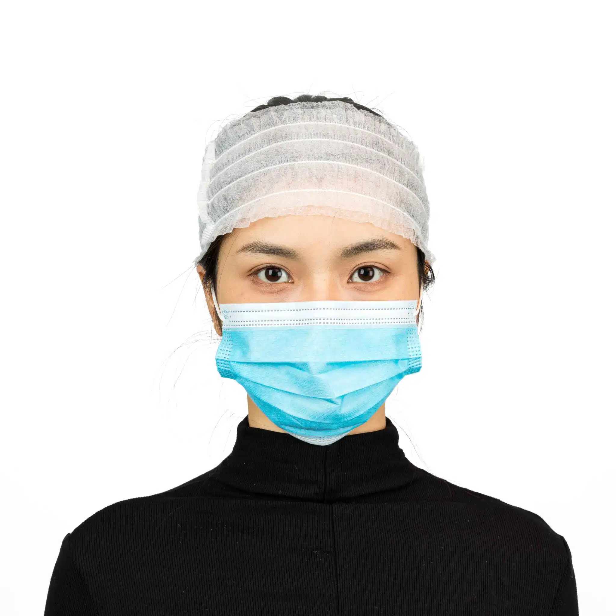 Disposable non woven hair band with elastic - Imagem 3