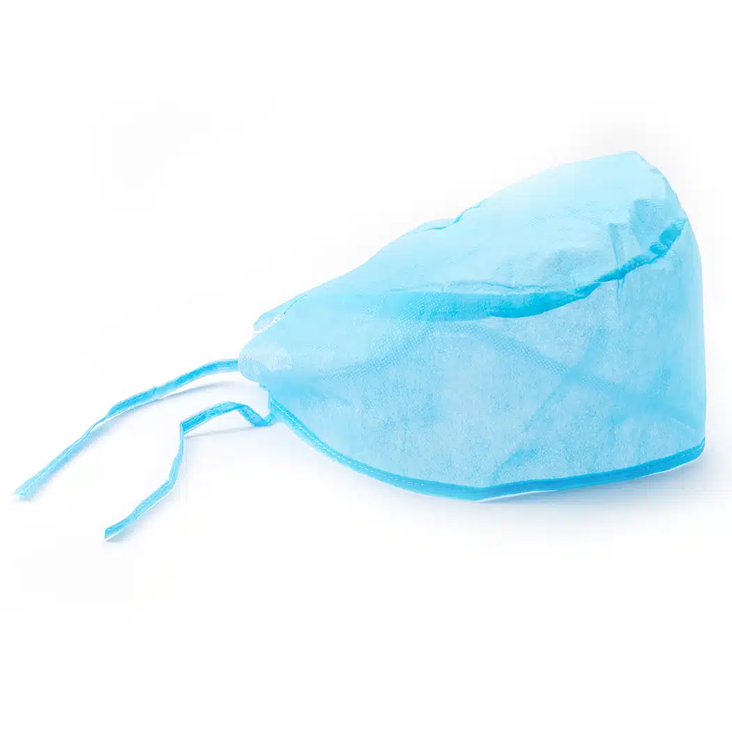 Disposable non woven doctor cap with back tie – Image 2