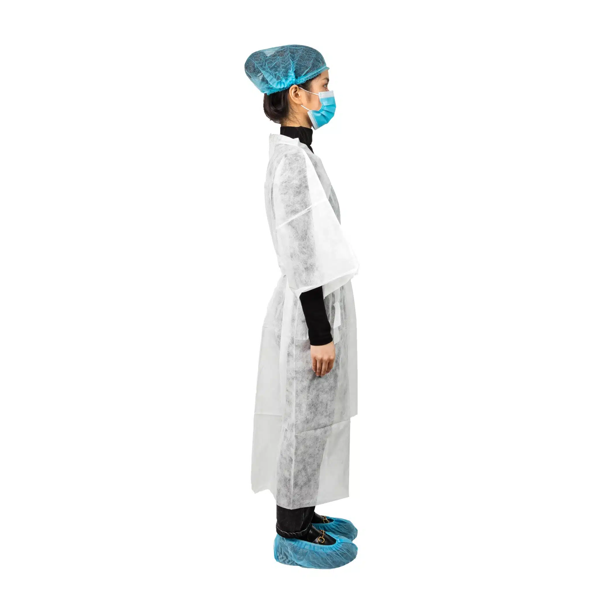 Disposable non woven waterabsorb smock/kimono - 画像 (2)
