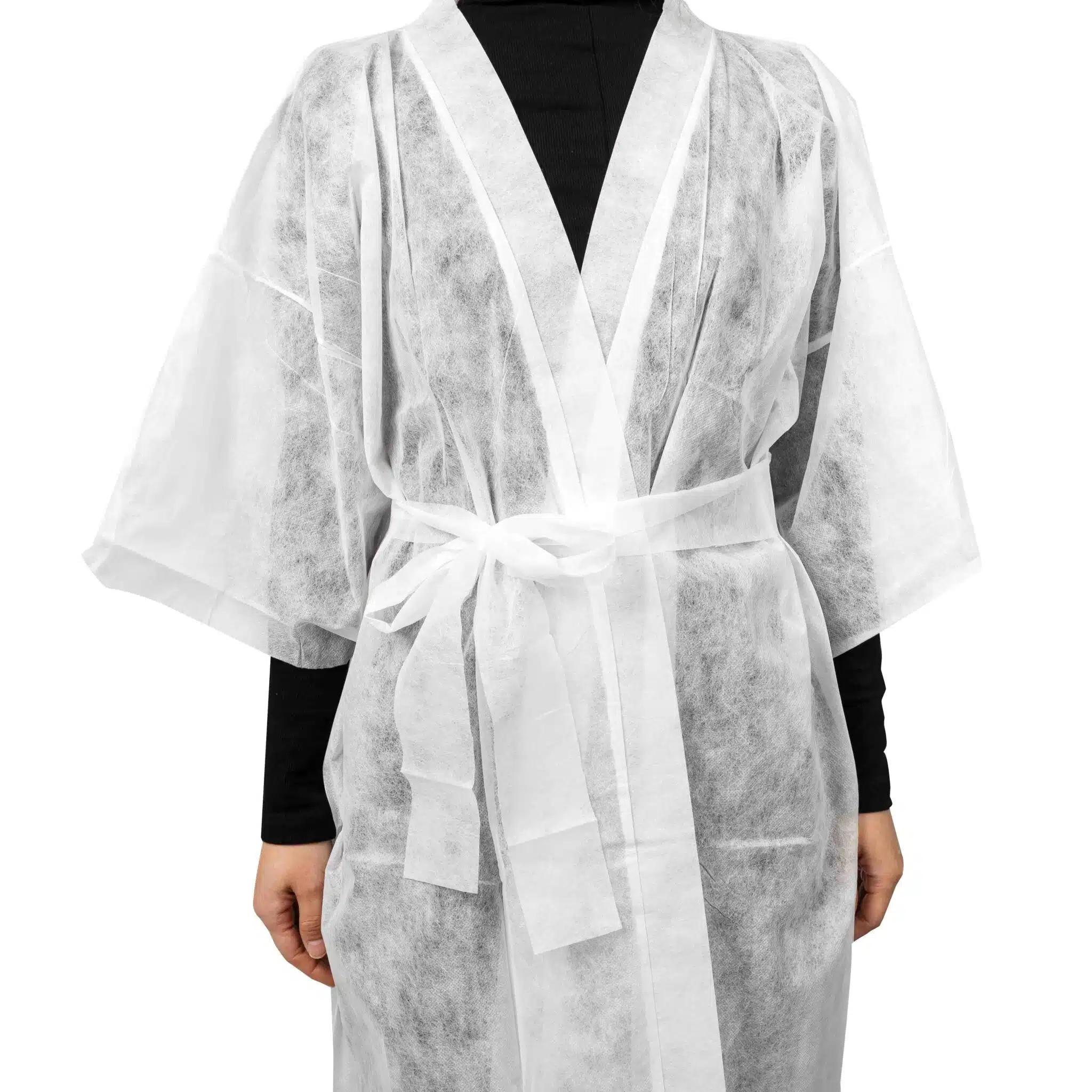 Disposable non woven waterabsorb smock/kimono - 画像 (4)