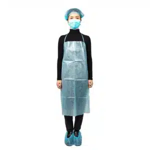 Disposable non woven with PE filmed Apron