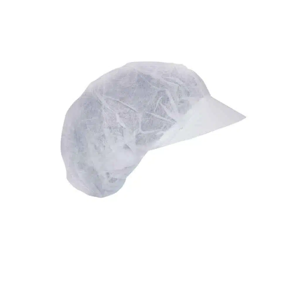 Disposable non woven work cap with peak for male - Image 4