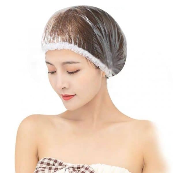Shower Cap Disposable waterproof Plastic Shower Cap YouFu Medical