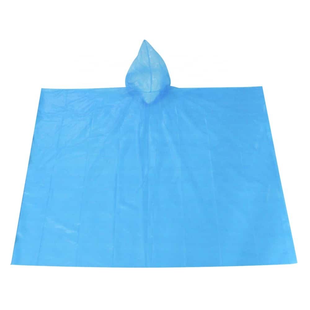Rain Poncho - Disposable plastic PE clear rain poncho