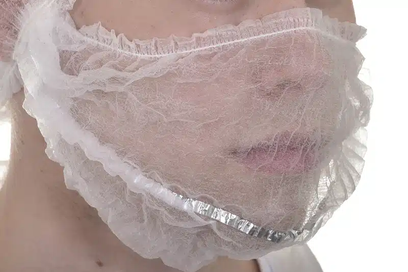 Disposable non woven detectable beard cover - Imagen 5