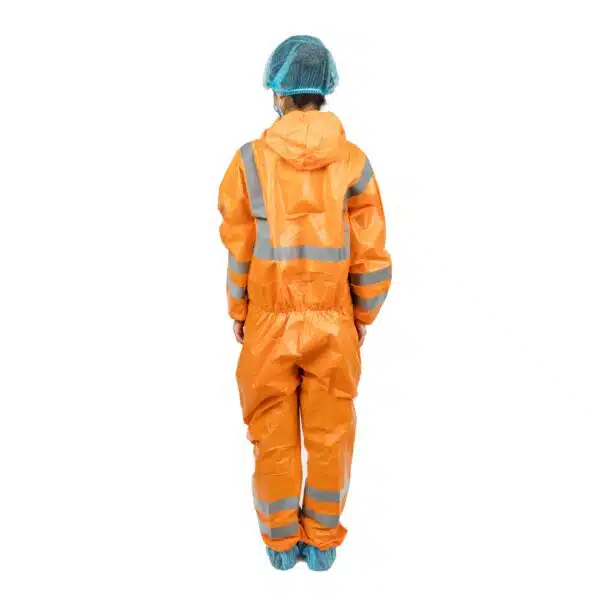 Disposable safety clothing/coverall with reflective tape - รูปภาพ 3