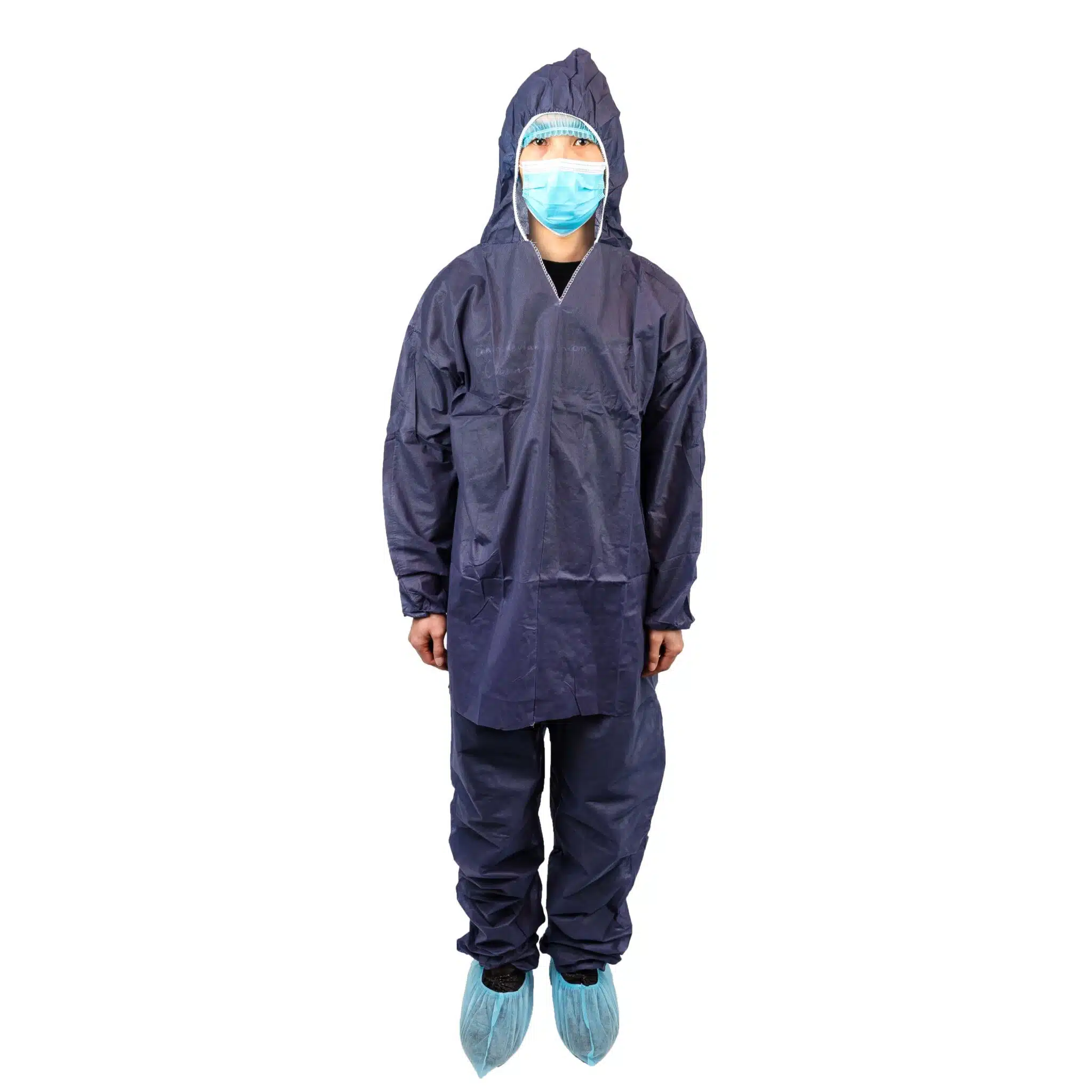 Disposable non woven PP suits with hood - Image 5