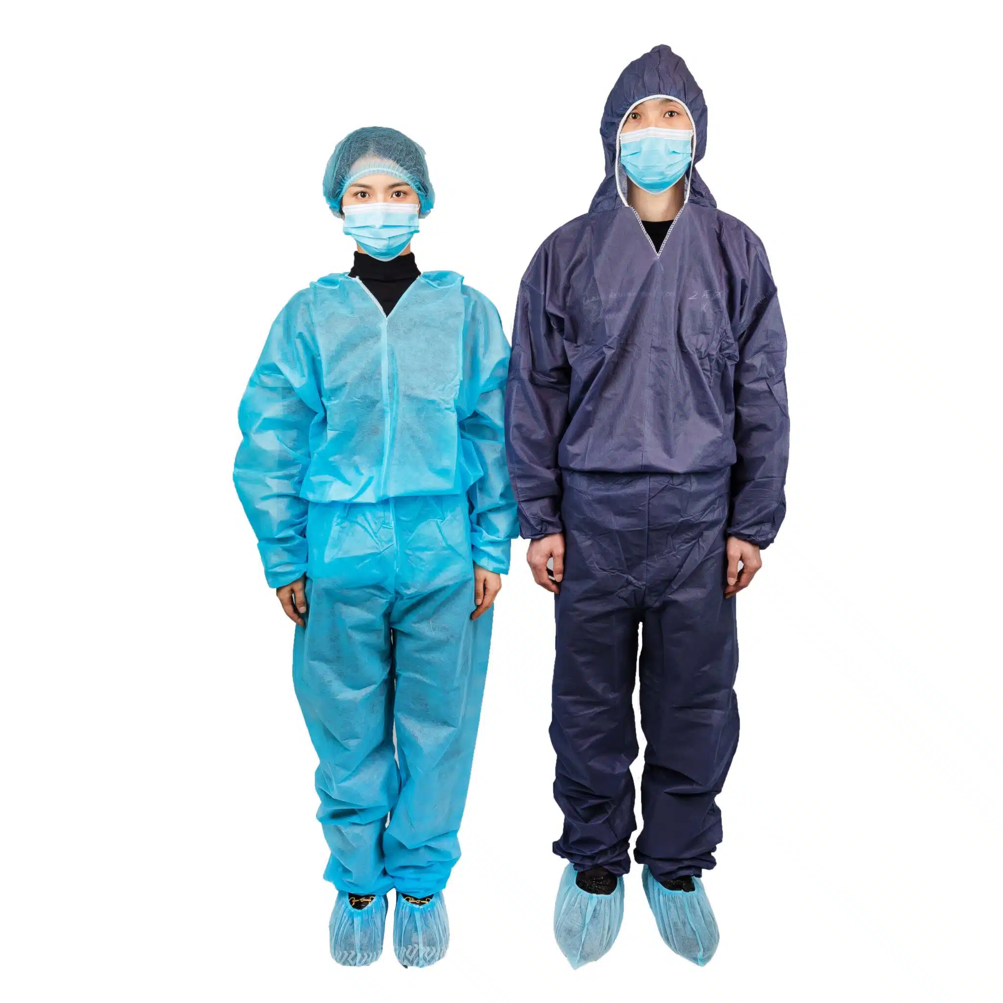 Disposable non woven PP suits with hood