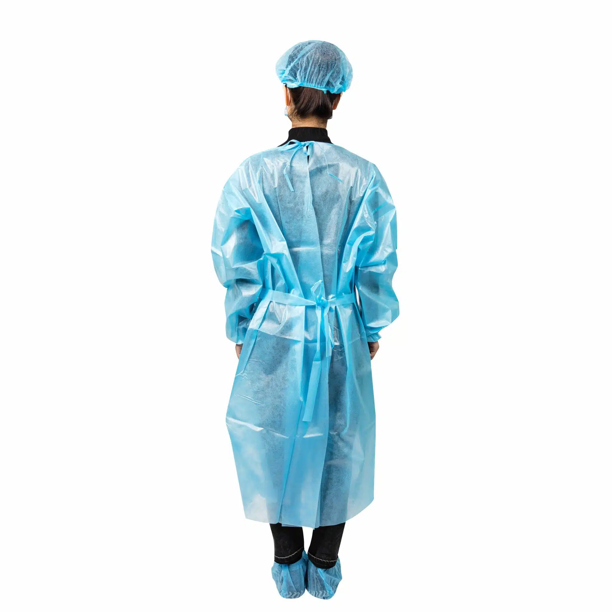 Disposable PP+PE isolation gown CE certified - 画像 (3)