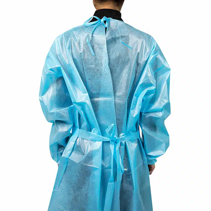 Disposable PP+PE isolation gown CE certified - 画像 (4)