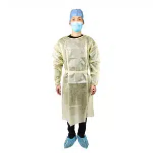 AAMI Leve 1 standard PP+PE isolation gown