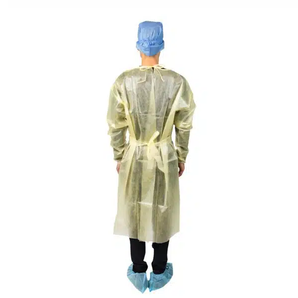 AAMI Leve 1 standard PP+PE isolation gown - 이미지 2