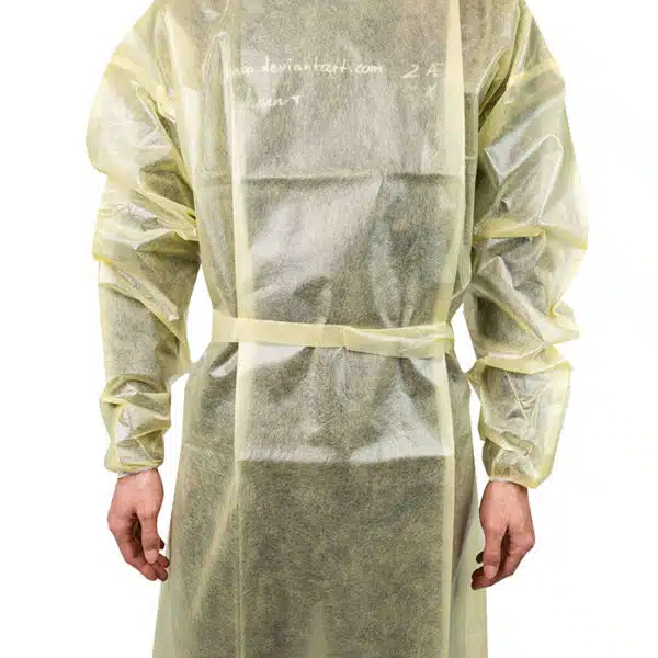 AAMI Leve 1 standard PP+PE isolation gown - 이미지 5