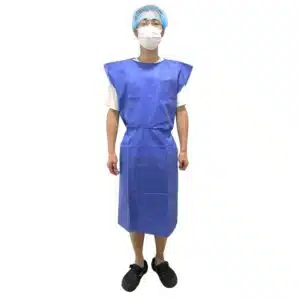 Disposable short sleeve or sleeveless isolation gown