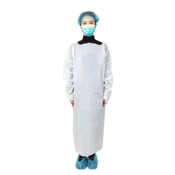 Disposable CPE isolation gown AAMI Level 3 standard
