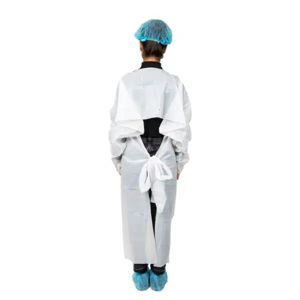 Disposable CPE isolation gown AAMI Level 3 standard - Image 3