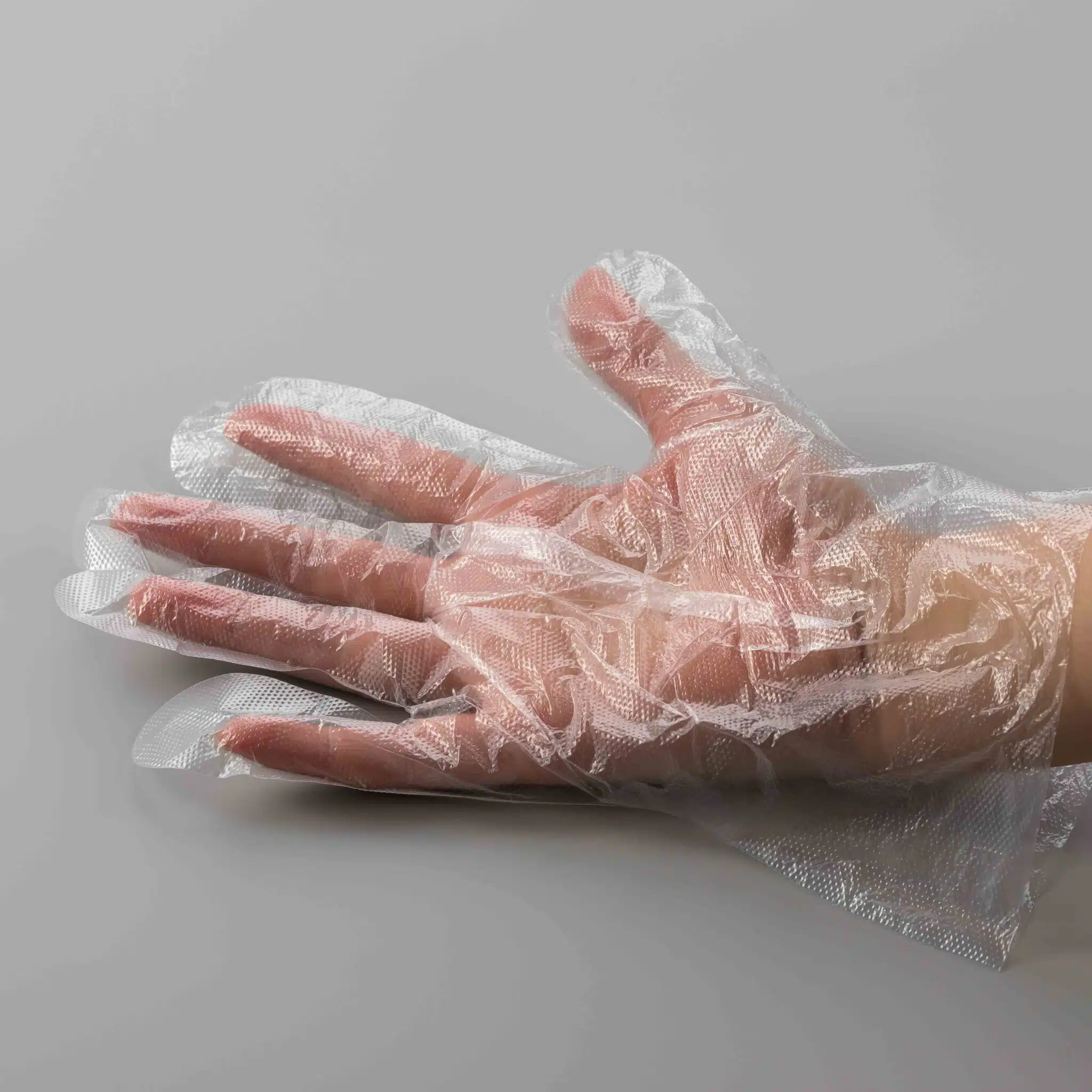 Disposable CPE plastic glove - Imagem 2