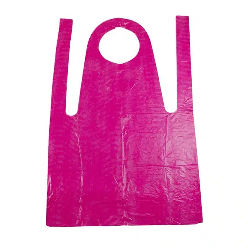 Disposable colorful plastic CPE apron - Imagem 2