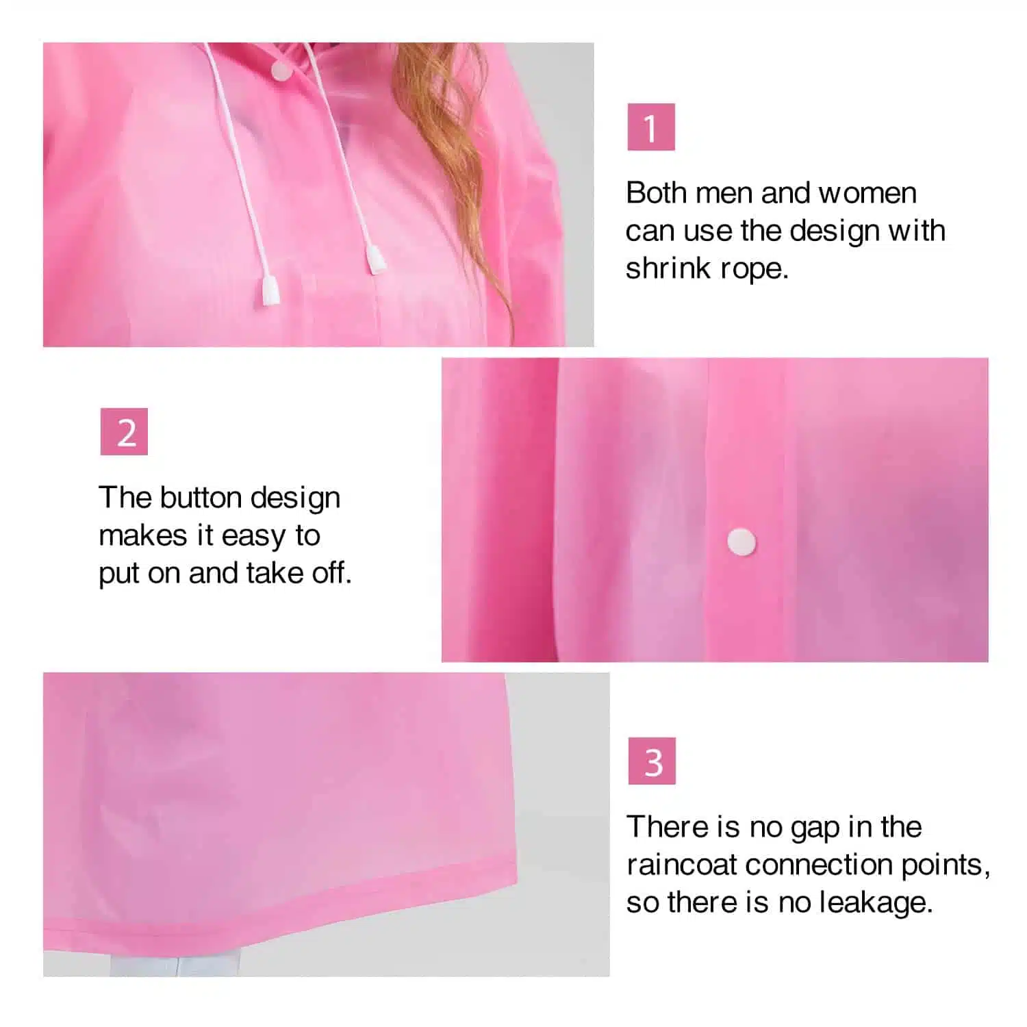 Top quality EVA rain coat - Imagem 6