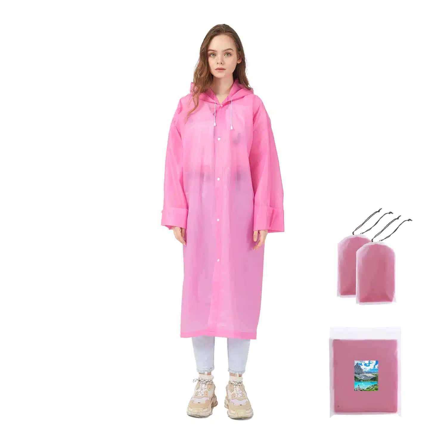 Top quality EVA rain coat - Imagem 4