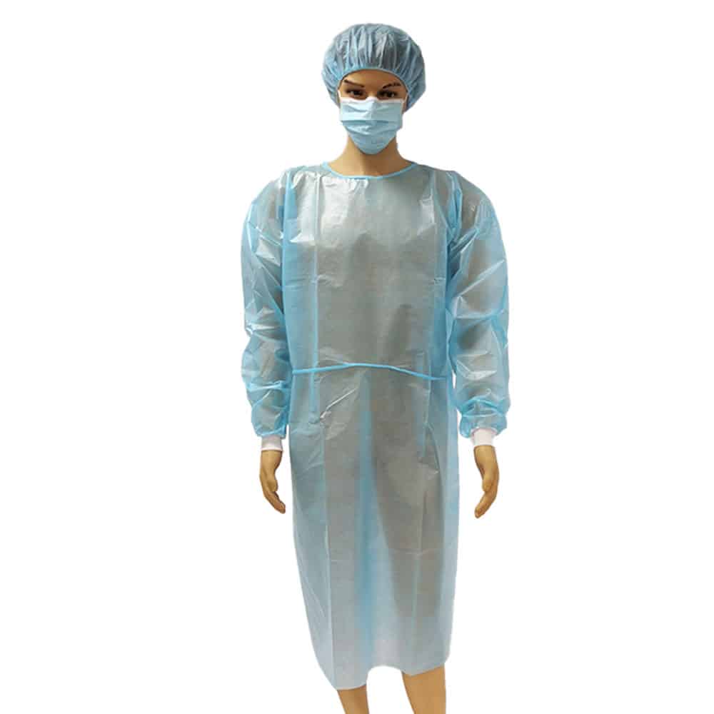HighLevel Fluid Repellent PP+PE Isolation Gown CE & FDA Certified