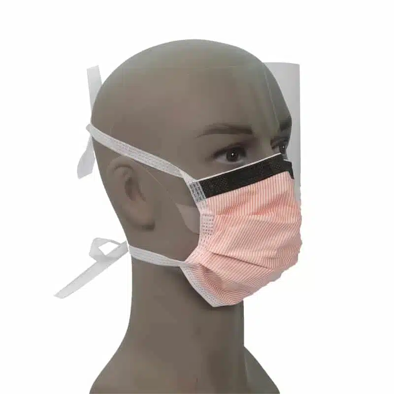 Disposable tie on face mask with eye shield - Imagem 5