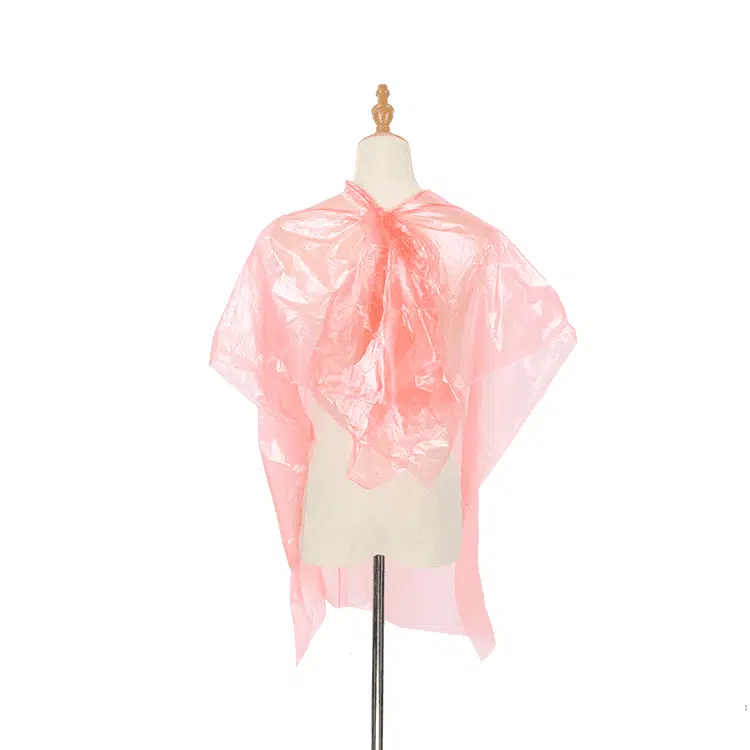 Disposable plastic barber cape apron for hair cutting – Image 4