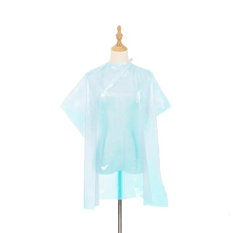 Disposable plastic barber cape apron for hair cutting – Image 5
