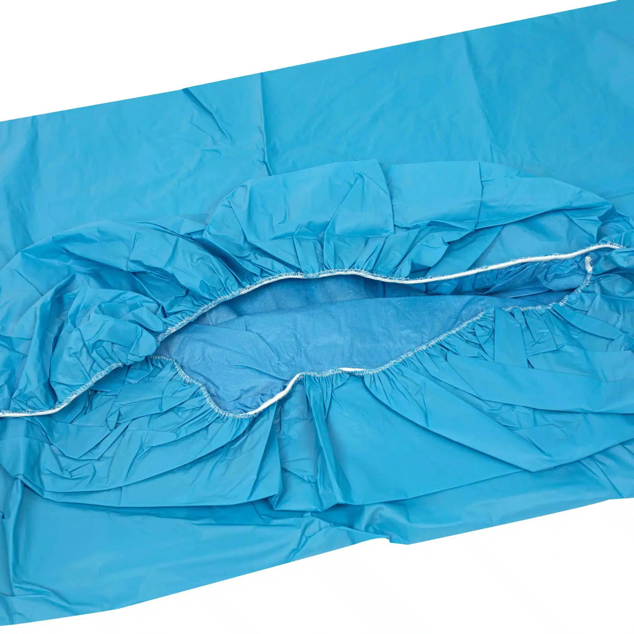 Disposable medical bed sheet with hydrophilic non woven coated waterproof film - Imagem 3