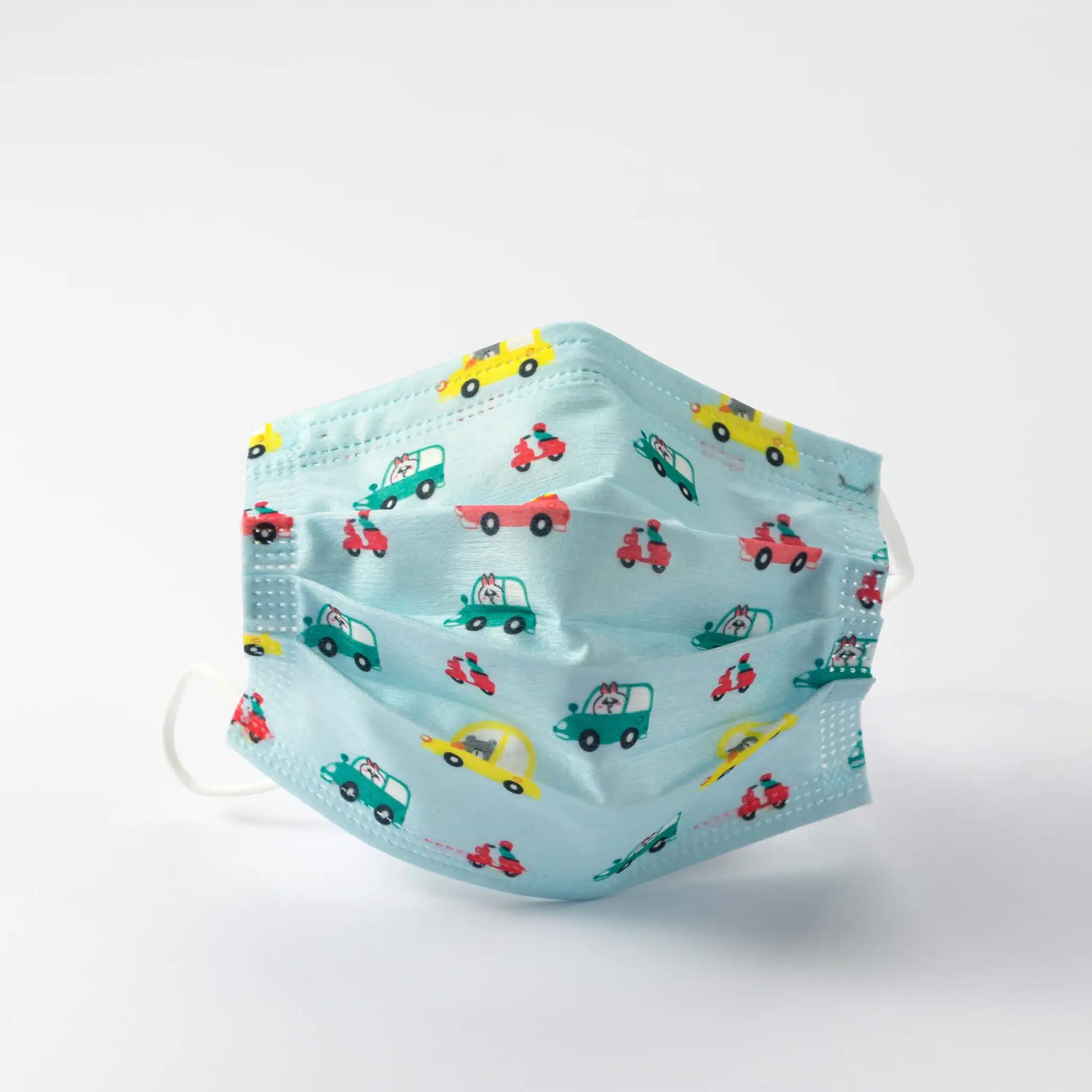 Disposable spunlace face mask with custom printing