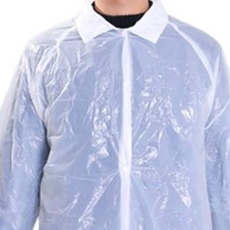 Plastic polyethylene lab visitor coats Plastic/PE material YouFu