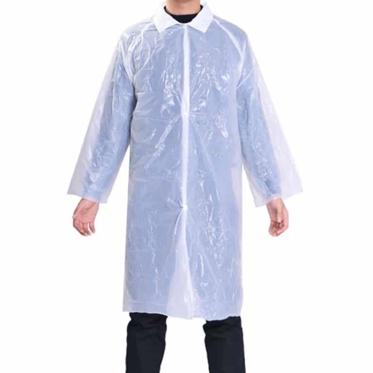 Plastic polyethylene lab visitor coats Plastic/PE material YouFu