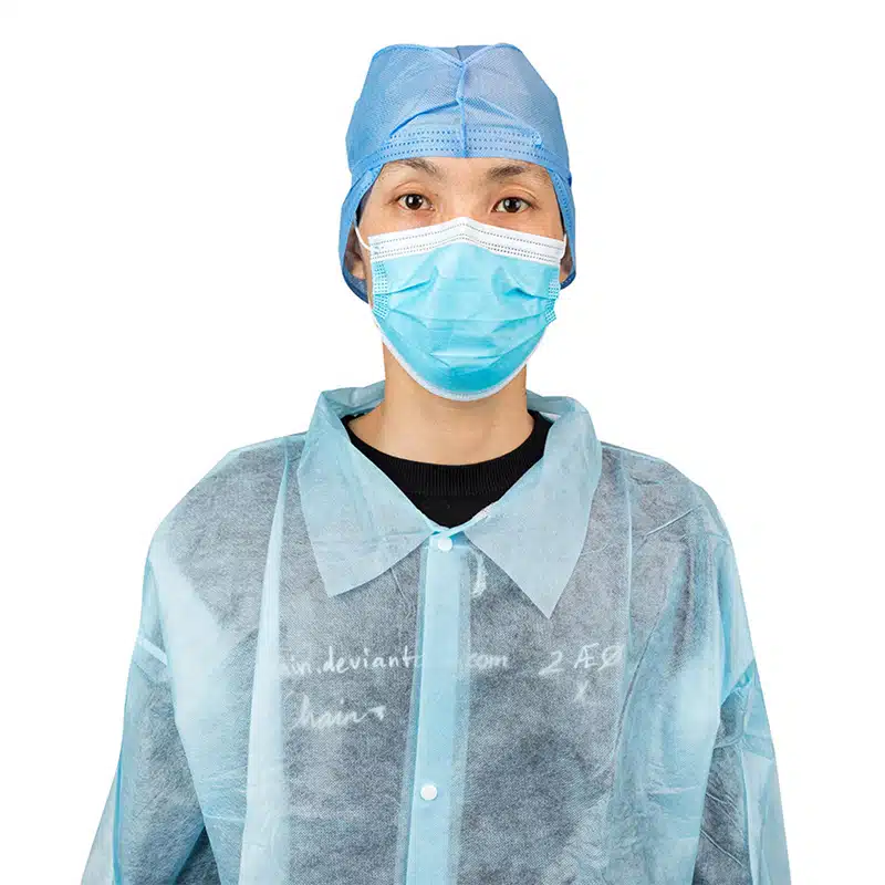 Disposable PP non woven visitor gown coat - 画像 (3)