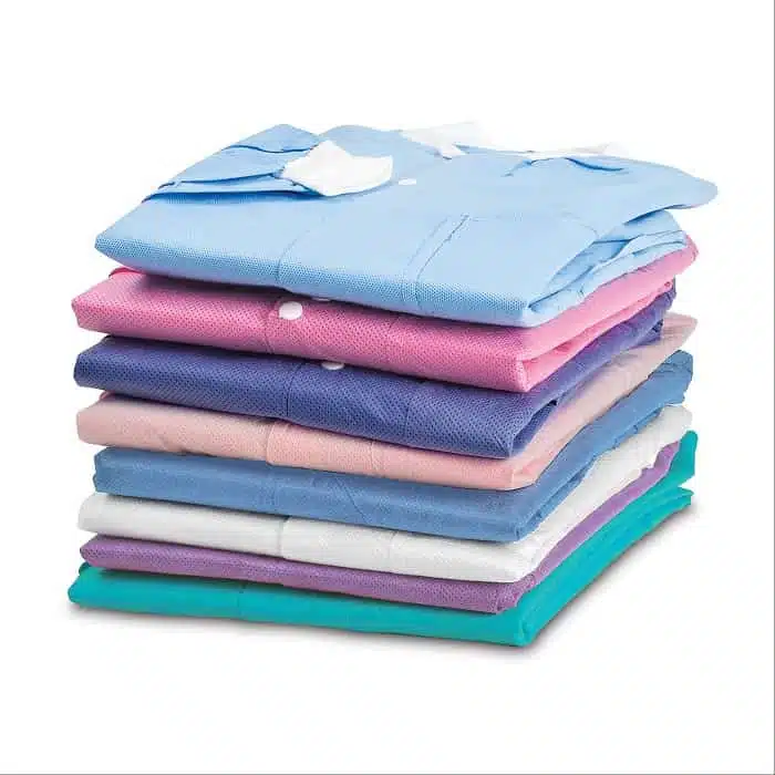 Disposable SMS non woven lab jacket with pockets - Imagen 5