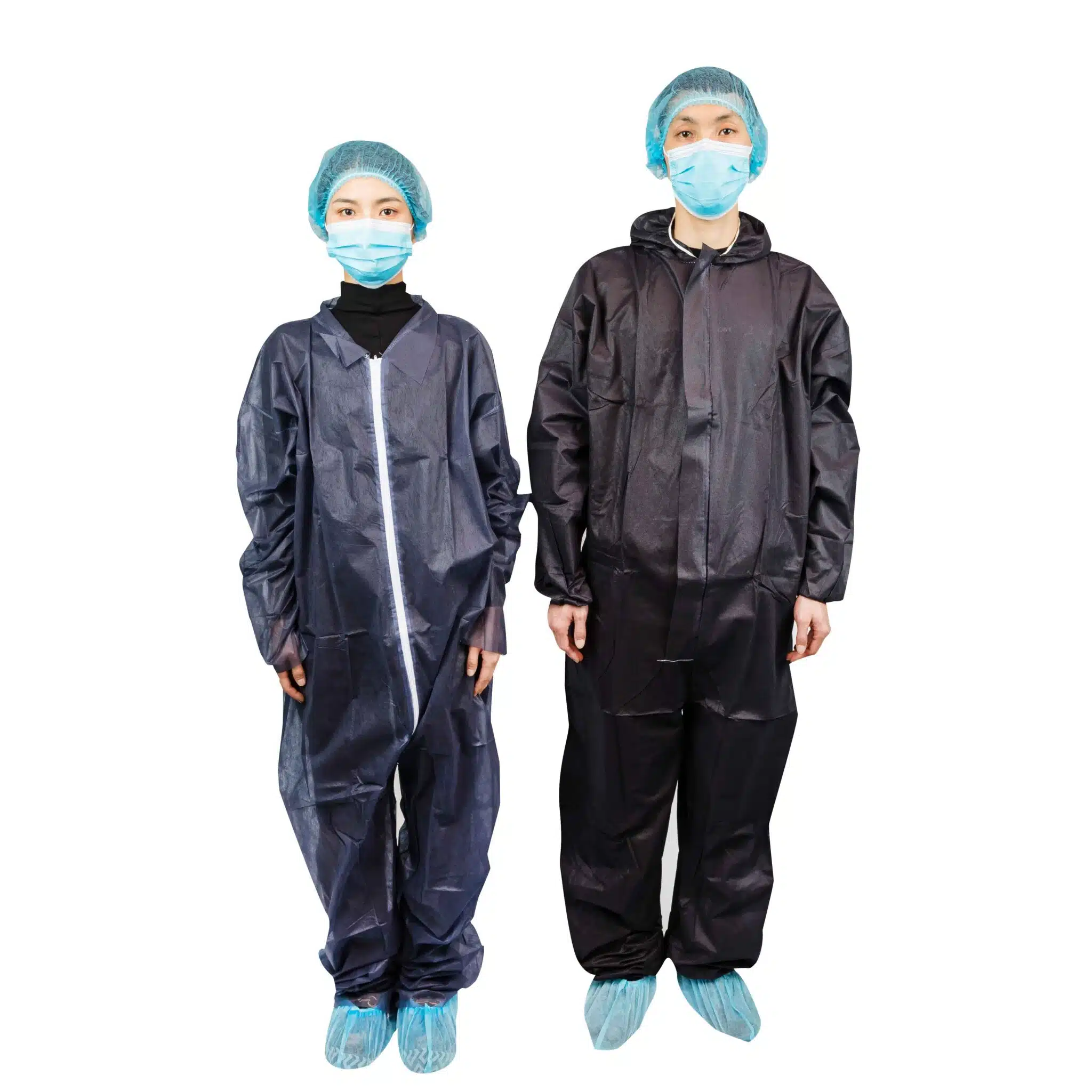 Mono de protección diaria desechable azul oscuro de PP