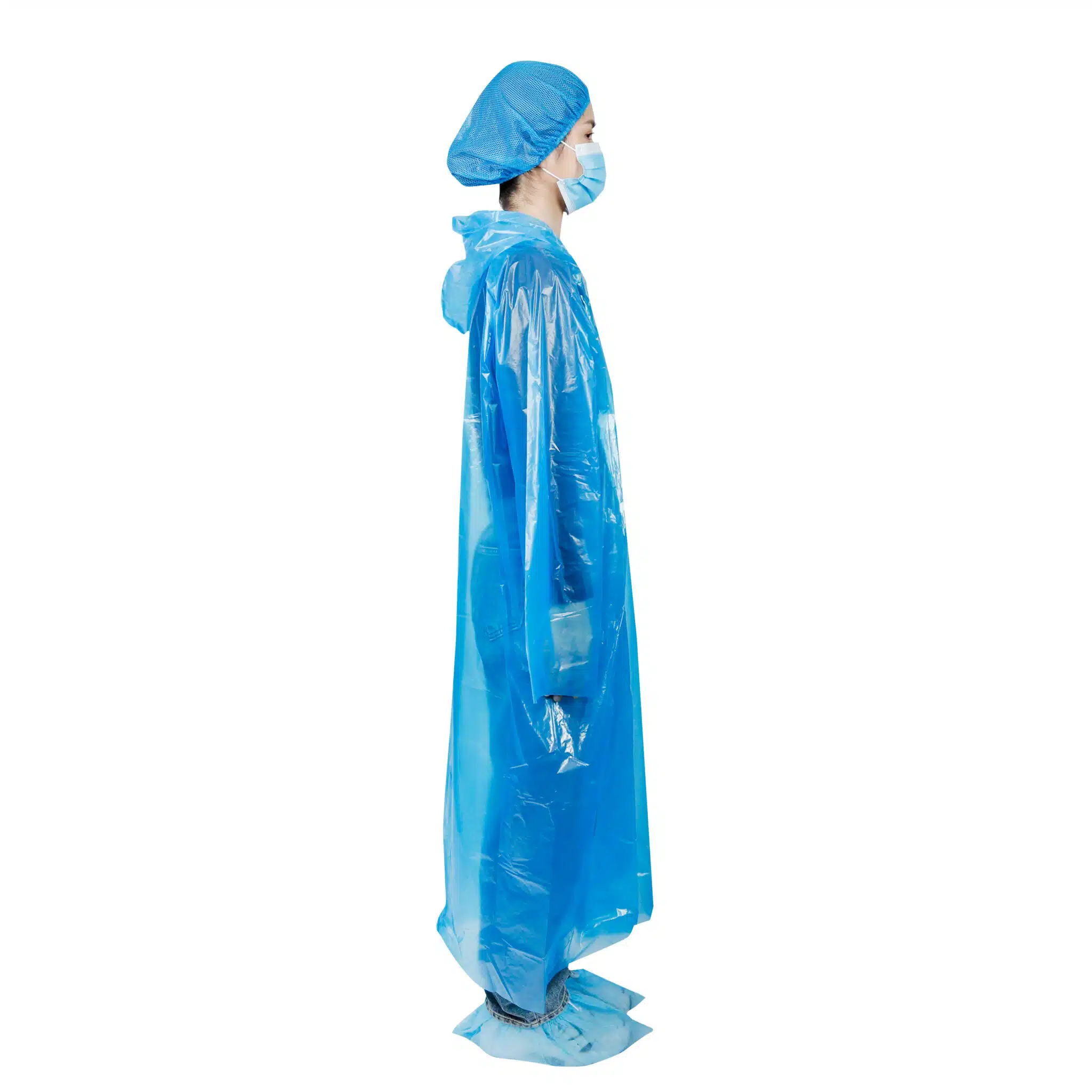 Plastic polyethylene lab visitor coats - Image 3