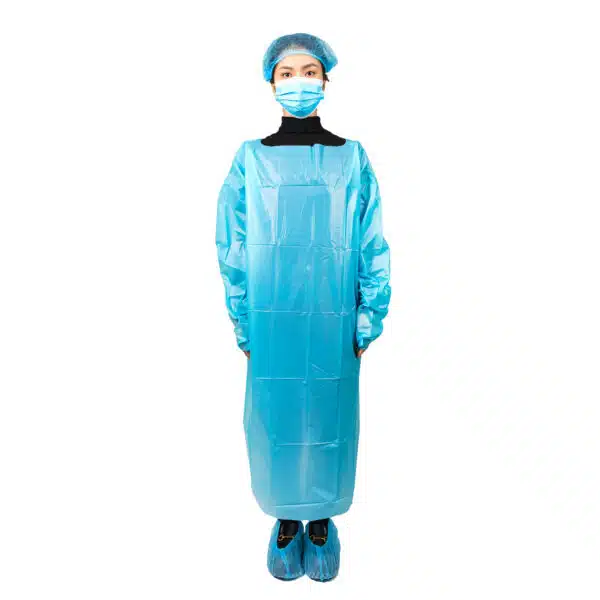 AAMI CPE isolation gown with thumb loop for hospital - รูปภาพ 3