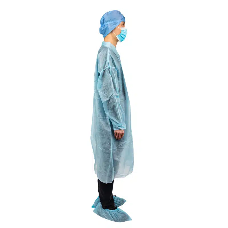 Disposable PP non woven knee length smocks - Image 2