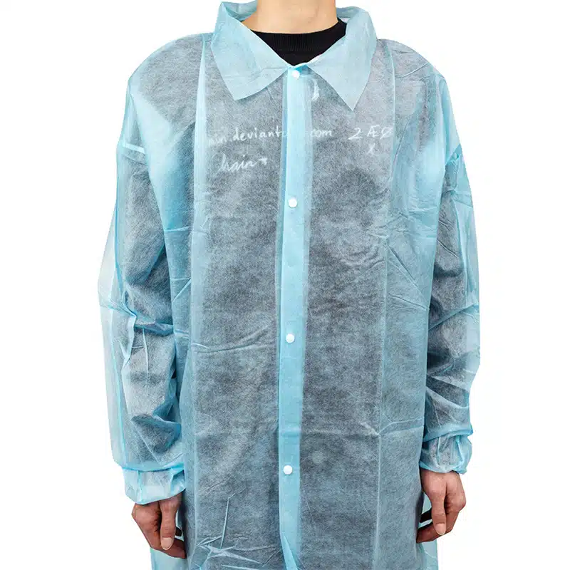 Disposable PP non woven knee length smocks - Image 6