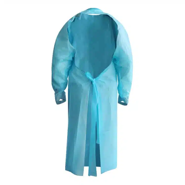 AAMI CPE isolation gown with thumb loop for hospital - Image 2
